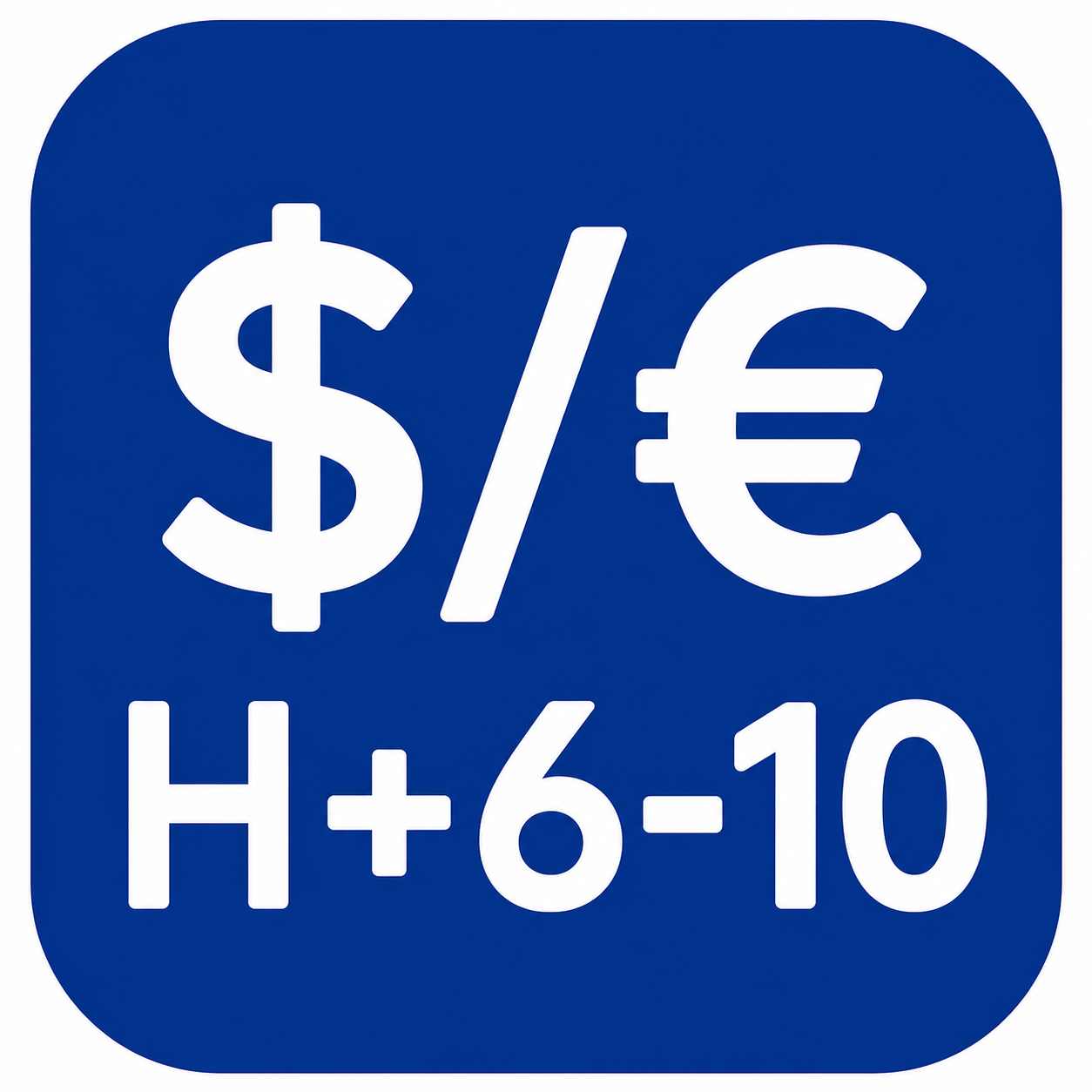 ($/€)Expired H+6-10, 10%