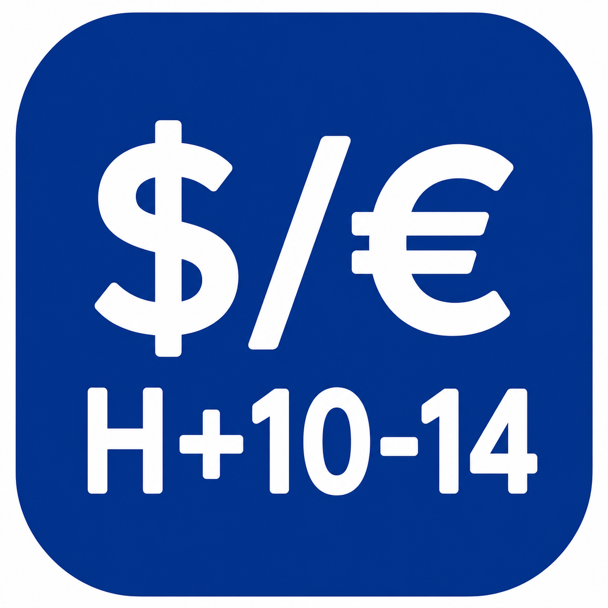 ($/€)Expired H+10-14, 10%
